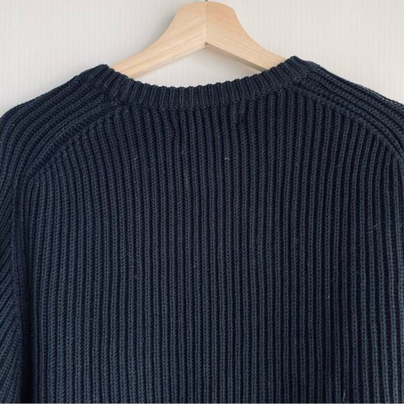 🆕 Ben Sherman Navyribbed sweater Crewneck NWT size Large cotton - Picture 9 of 11